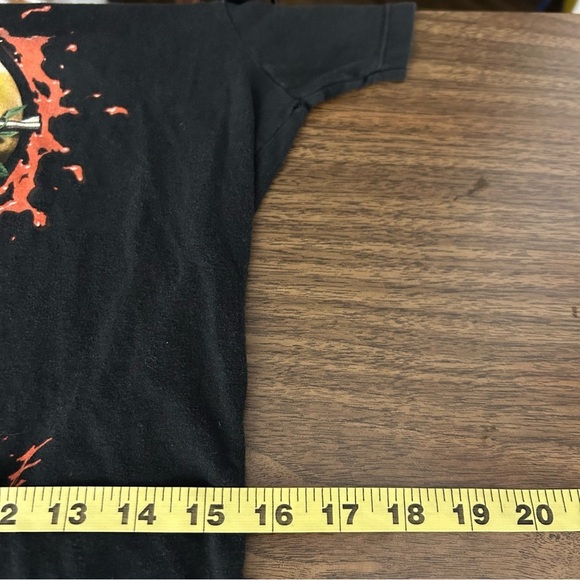 💕Guns n roses Black Graphic T-Shirt with Band Logo kid L - Picture 9 of 10